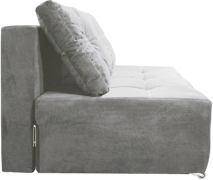 Диван аккордеон Марс Мини велюр серый 120