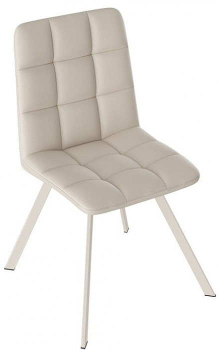 Бруно Стул (паук Т2) (Белый муар/Кожзам Белый)