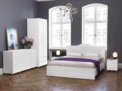 Спальня Монако-1 белое дерево