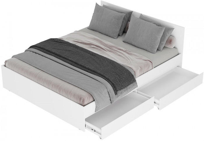 Симпл КР-12 кровать 1,4 м белый