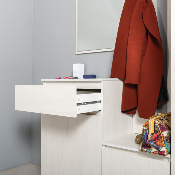 КР100 Ника прихожая 13.317.03 Комод, цвет ясень анкор светлый, ШхГхВ 72х38,1х97,7 см.