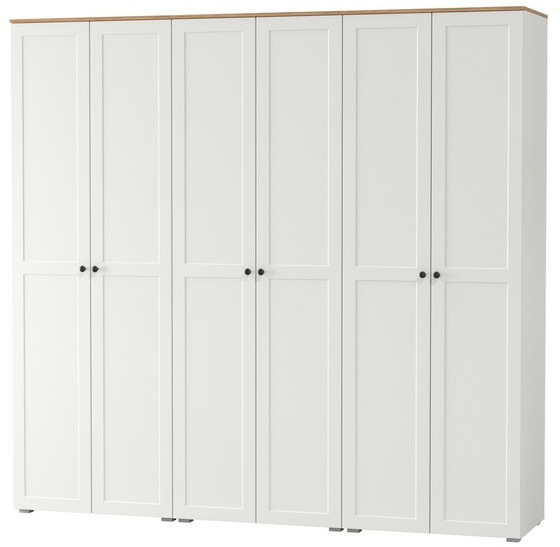 Остин 13.224 Шкаф 3 шт., белый шагрень/дуб крафт золотой