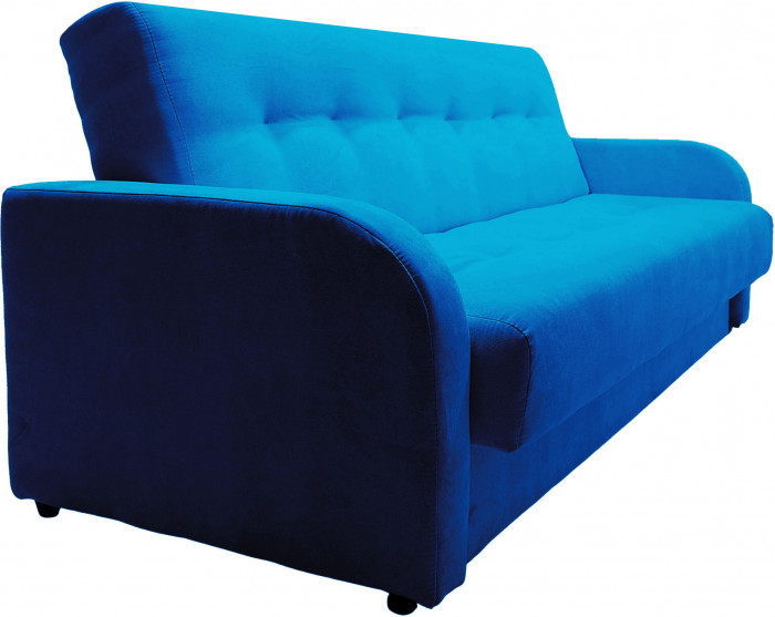 Раскладной диван-кровать, прямой, книжка, цвет серый, велюр, Лондон Люкс 140