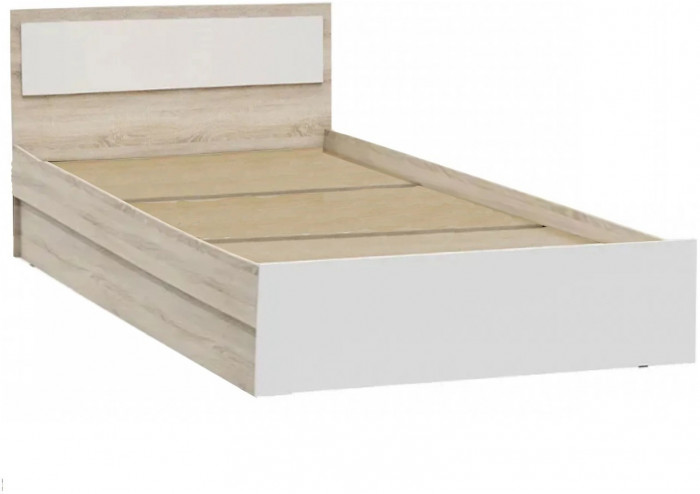 Мартина Кровать 90 (Крафт / Графит)