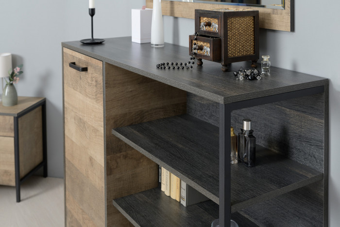 Трувор Гостиная 001, дуб гранж песочный/интра