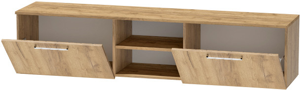 Тумба для ТВ-техники подвесная "Иннэс-7", Дуб крафт золотой