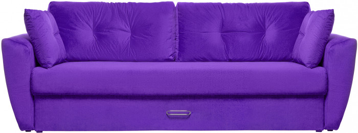Диван-кровать Амстердам Люкс, 160х195, еврокнижка, пружинный блок, велюр, фиолетовый