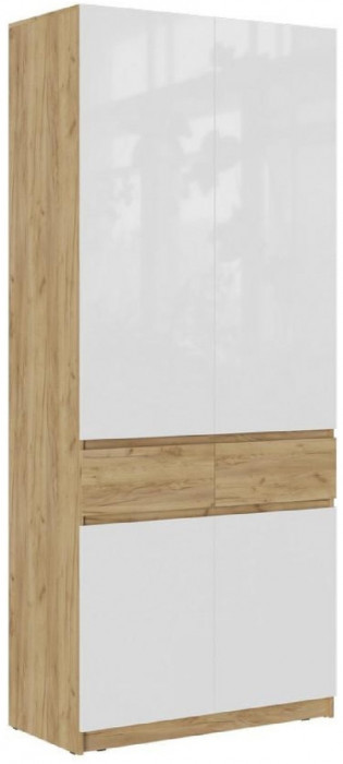 Модульная прихожая Роджина, комп.4 (Крафт белый, Графит)