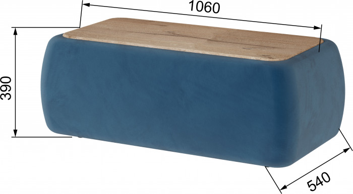 Стол журнальный Дизи атлантида/мдф дуб канадский