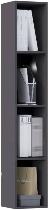 Оливия Шкаф навесной большой (Графит, Графит Софт)