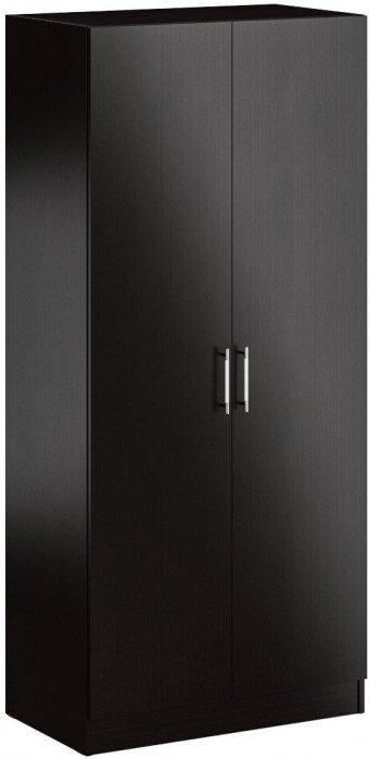 Спальня Стандарт 3-1600, венге/фасады ТВ тумбы МДФ чёрный глянец