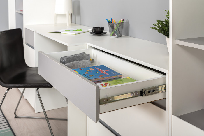 Торонто Компоновка № 10, белый шагрень/стальной серый