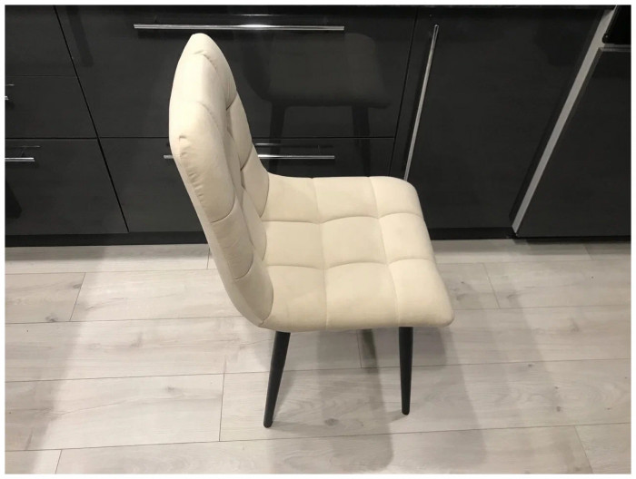 Стул Х / черный /велюр бежевый