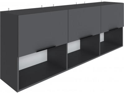 Полка навесная Мадрид ПН-1 (1,8) графит серый