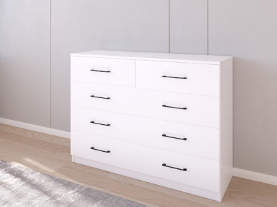 Комод 04/16 120х40х90 Белый/Белый