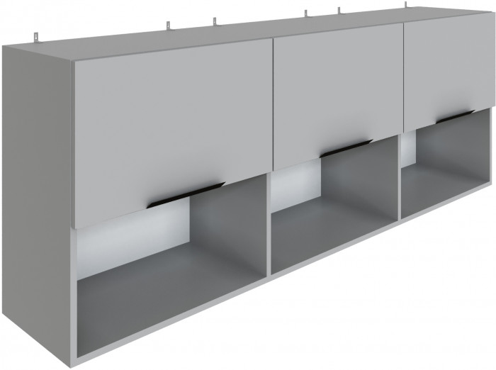 Полка навесная Мадрид ПН-1 (1,8) камень серый