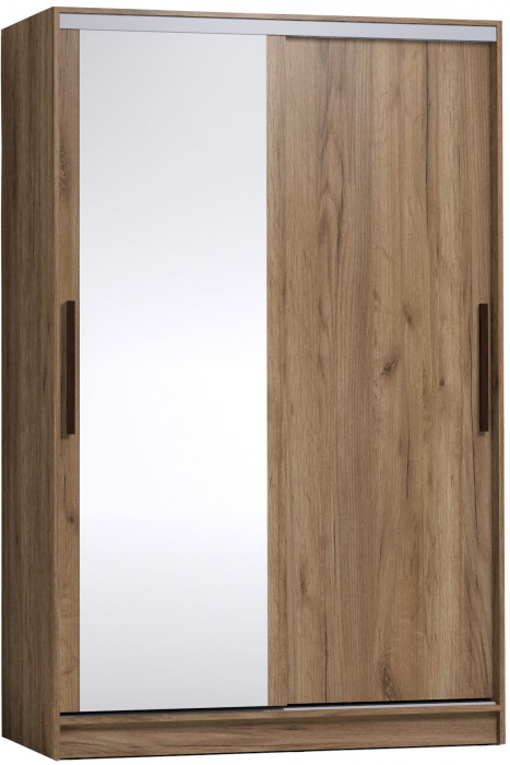 Шкаф-купе с зеркалом Strike 1350 Дуб табачный Craft