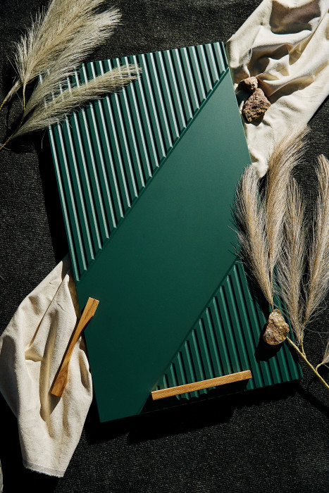 Кухня Ирис 2,0м (490) Компановка №2 Дуб Крафт/Браш Мени Грин (Дуб вотан)