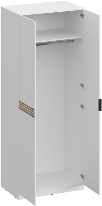 Модульная спальня Нао, набор №1, Белый/Профиль МДФ Дуб вотан