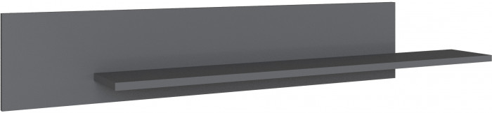Плейона Полка навесная графит серый