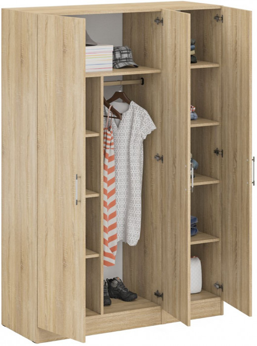 Шкаф 2-х створчатый + Пенал Стандарт, дуб сонома