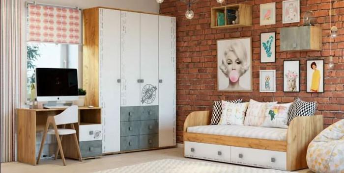 "Тренд" АН-03 крафт/метрополитан грей