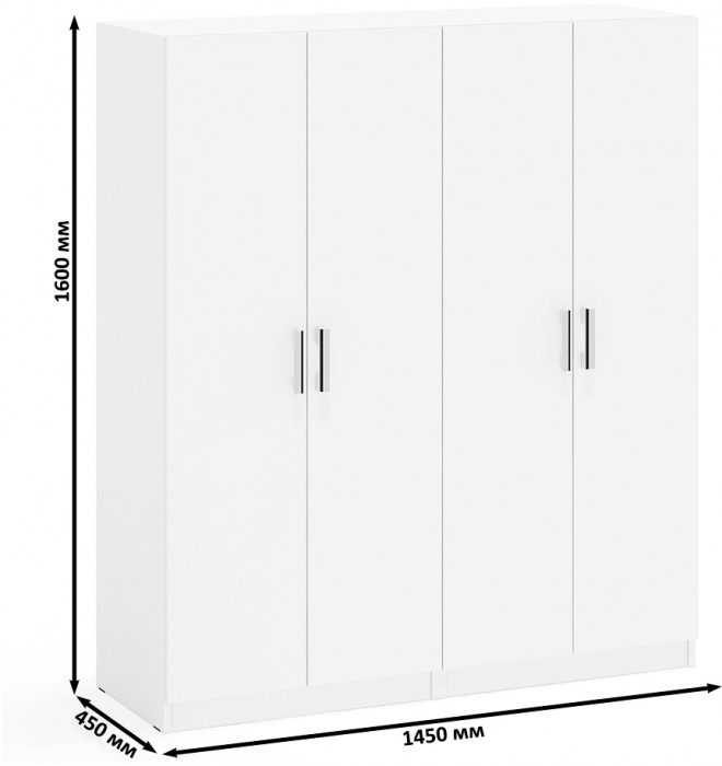 Два Шкафа С-МД-СК9Ш к компьютерному столу С-МД-СК9, белый шагрень