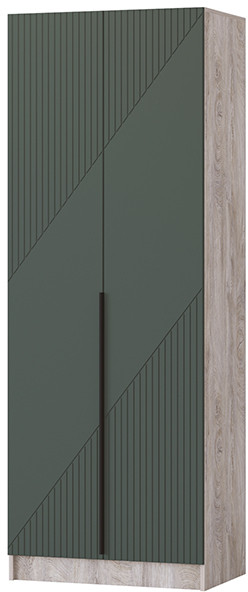 Шкаф Авис 0,8, Дуб эндгрейн/Грин