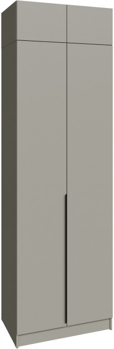 Шкаф 0,8 с антресолью Мадрид, Кашемир