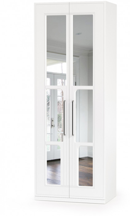 Валенсия Спальня № 42, цвет ЛДСП белый шагрень/МДФ белый шагрень/ткань велутто 19, ортопед есть, сп. м. 1600х2000 мм., б/м