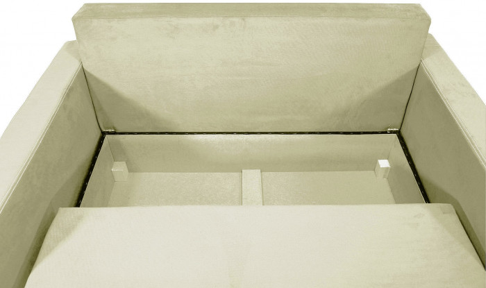 Диван аккордеон Марс велюр бежевый 140