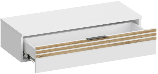 Туалетный столик + Зеркало Нао, Дуб вотан/Графит