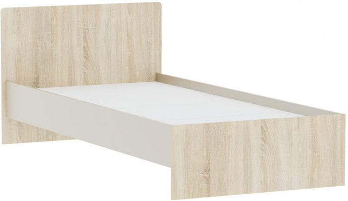 Кровать 0,9 с настилом ЛДСП, Дуб сонома/Кашемир