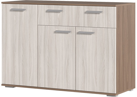 Комод К-4 шимо темный/шимо светлый