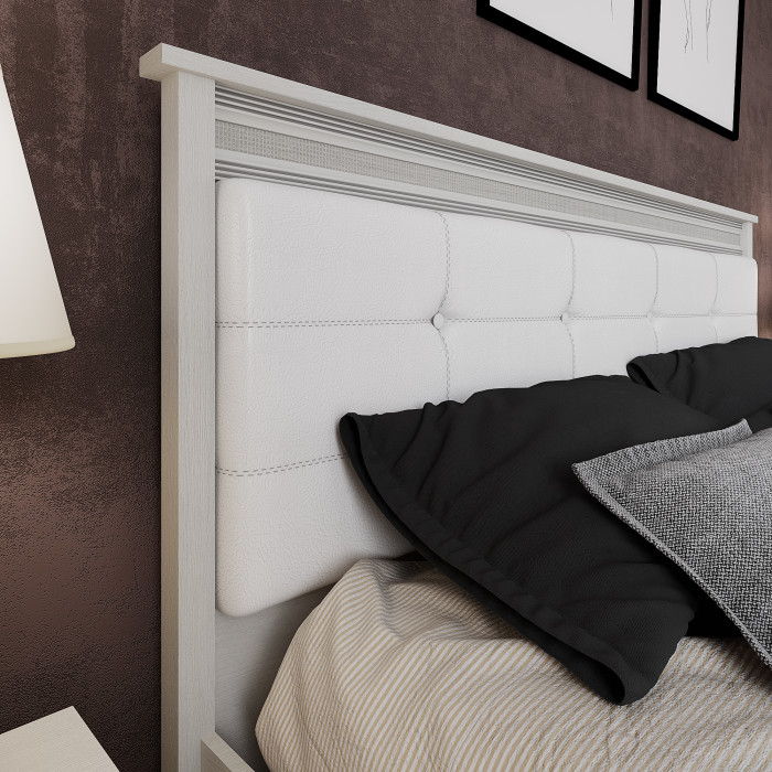 Ливорно Кровать ЛКР-1 (1,4) с ортопедом, Ясень анкор светлый