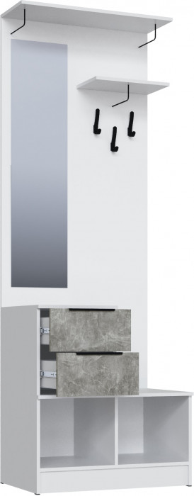 Центральная секция Мадрид (0,8), Белый/Ателье светлое