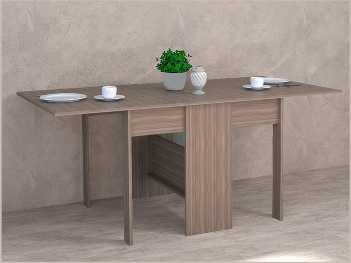 Стол обеденный-книжка ЛДСП (Ясень шимо светлый)