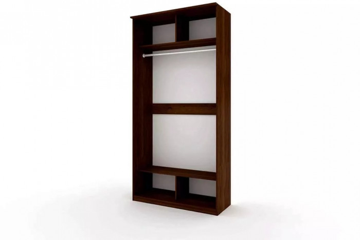 Шкаф купе Модерн 1190х600 2-х дверный зеркальный венге