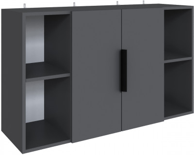 Полка навесная Мадрид ПН-2 (1,1) графит серый