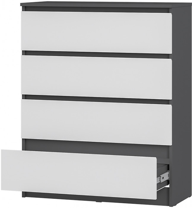 Комод "Шарм" КМ-02 Графит/ Белый