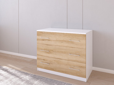 Комод 01/23 90х50х75 Белый/Эвок прибрежный
