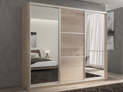 Шкаф-купе Кааппи 3 Кастелло Серый 180х60х230 см