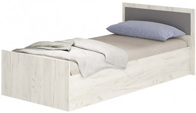 &quot;Фиеста&quot; кровать 0,9м LIGHT (1050х750х2032) дуб крафт белый