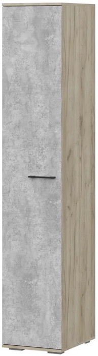 мс для прихожей Бостон ШК-400 дуб крафт серый/бетонный камень