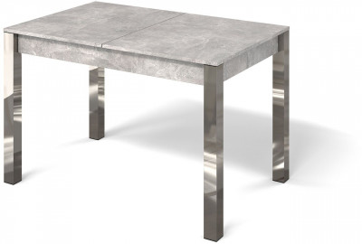 Стол раздвижной с вставкой Милан-3 Ателье светлое / Хром