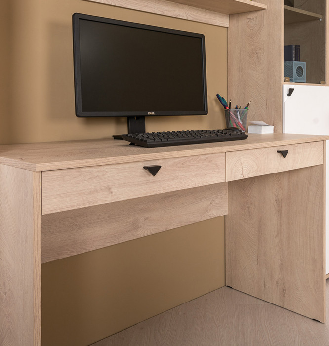 Бостон № 36, дуб эндгрейн элегантный/фасады МДФ милк рикамо софт