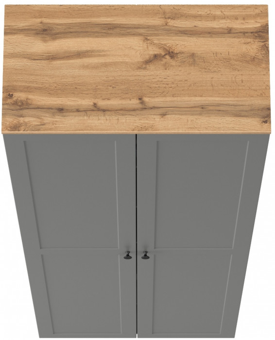 Остин 16.307 Шкаф, цвет серый графит/дуб крафт золотой, ШхГхВ 80х41,8х229,8 см.