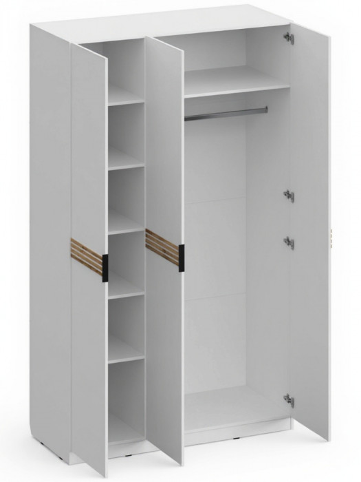 Модульная спальня Нао, набор №2, Дуб вотан/Графит (Профиль МДФ Дуб вотан)