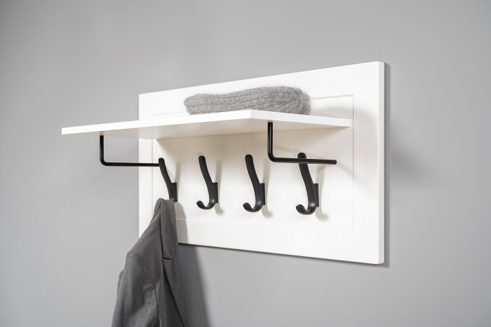 Остин Прихожая 17, белый шагрень/дуб крафт золотой