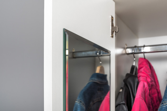 Торонто Компоновка № 20, белый шагрень/стальной серый